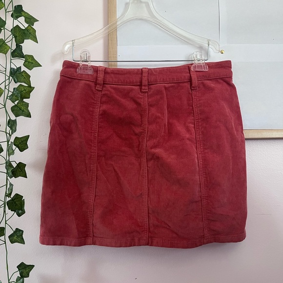 So Pink Corduroy Button Front Mini Skirt - Picture 5 of 6